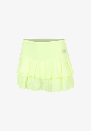 BIDI BADU, ROCK PLEATED SKIRT G - Gonna sportiva - neon lime logo white