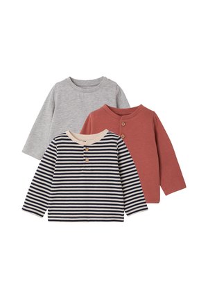 Vertbaudet, VERTBAUDET 3ER-PACK BABY SHIRTS - Long sleeved top - terrakotta