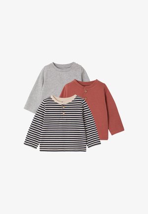 Vertbaudet, VERTBAUDET 3ER-PACK BABY SHIRTS - Long sleeved top - terrakotta
