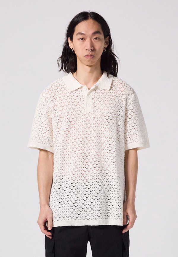 CROCHET UNISEX - Poloshirt - bone