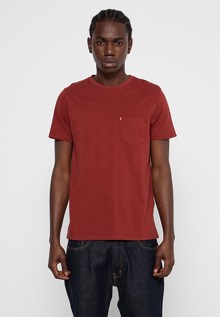 Levi’s® T-shirt basic donkerrood
