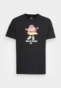 T-shirt estampada - black