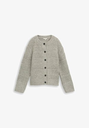 TOM TAILOR, Strickjacke - soft grey melange