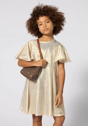 Michael Kors Kids, ROBE MANCHES COURTES - Cocktailjurk - aspen gold-coloured