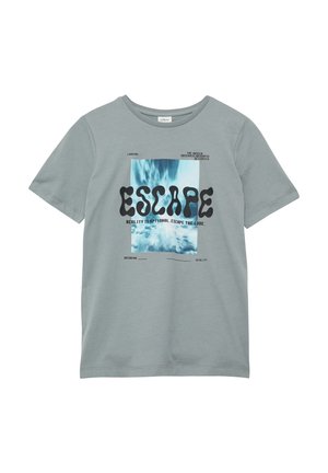 AVEC IMPRIMÉ 3D - T-Shirt print - taubengrau