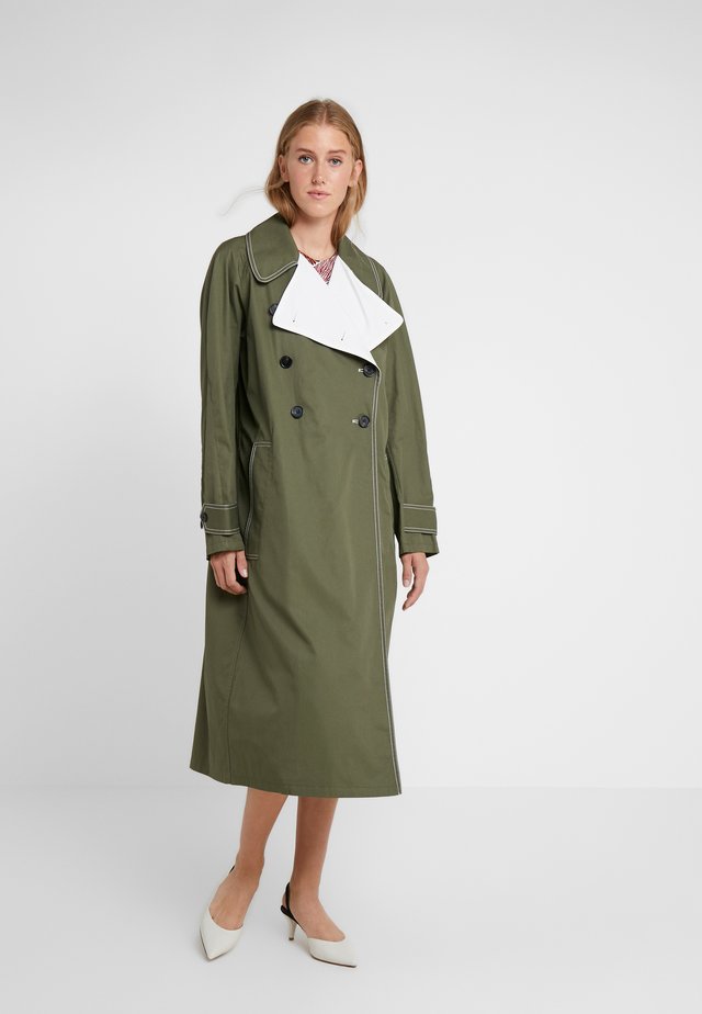 HAZINA - Classic coat - olive night