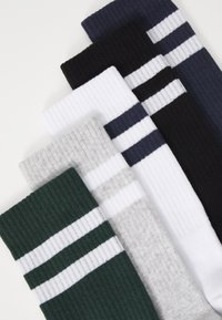Pier One 5 PACK - Sokker - off-white/green/blue