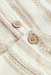 Next TEXTURED STRIPE - REGULAR FIT - Peto - ecru