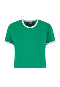 CONTRAST RETRO - Lihtne T-särk - froggreen white