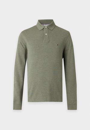 Tommy Hilfiger, 1985 REGULAR FIT LONG SLEEVE POLO SHIRT - T-shirt à manches longues - platinum olive heather