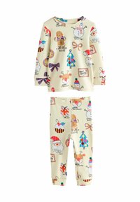 Next REGULAR FIT - CHRISTMAS SET - Pyjama set - ecru santa snowman print