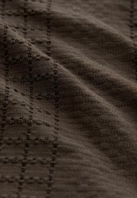 Next TEXTURED SHORT SLEEVE - Majica - brown
