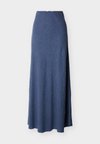 GINIA SKIRT - Μάξι φούστα - indigo melange