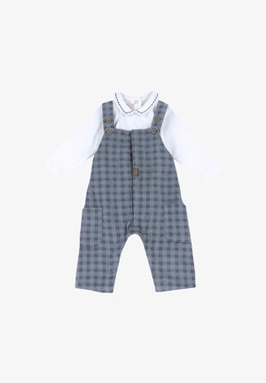 Chicco OUTFIT SET - Hängselbyxor - grey