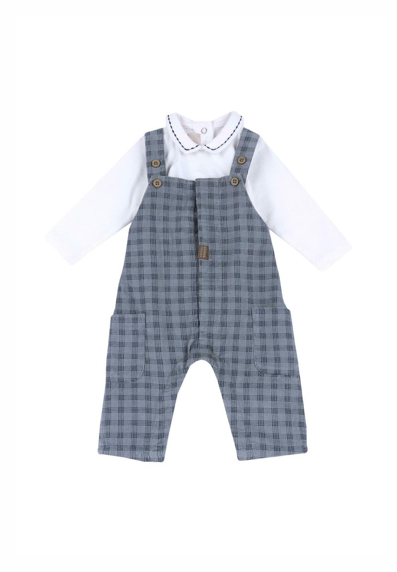 Chicco OUTFIT SET - Hängselbyxor - grey