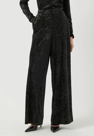 YASTILLIA SAMT WIDE-LEG - Broek - black