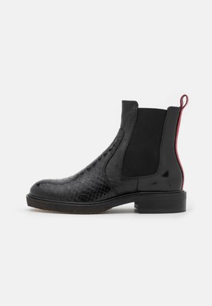 Bottines - black/red