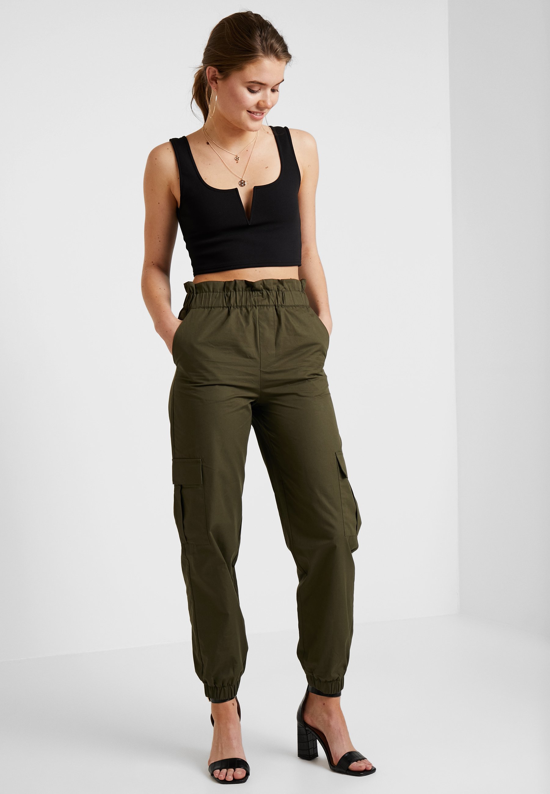 ONLY ONLLENE CARGO LONG PANT - Pantaloni - kalamata/verde scuro - Zalando.it