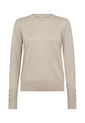 Stickad tröja - begie