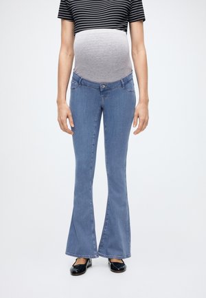 OLMRAIN LIFE PUSH UP FLARED - Blugi evazați - medium blue denim