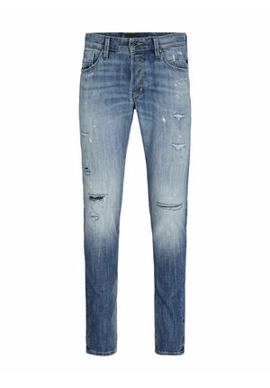 TONY BACKER Jeans Slim Fit Elasticizzati Con Strappi – Blu Grigio, Vestibilità Aderente E Comfort Moderno