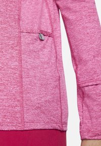 Nike Performance W NK ELEMENT TOP HZ - Longsleeve - mystic hibiscus pink prime heather