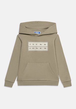 Jack & Jones Junior, JCOFUSION GRAPHIC HOOD - Sweat à capuche - vetiver