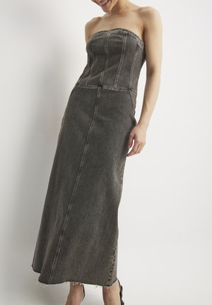 BANDEAU - Maxi dress - grey