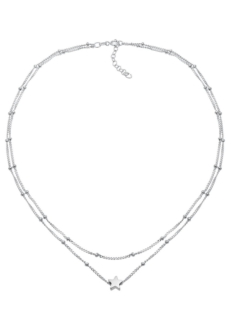Damen Halsketten | Elli CHOKER LAYER LOOK STAR Halskette silber/silberfarben - XA31765 Damen Halsketten | Elli CHOKER LAYER LOOK STAR Halskette silber/silberfarben - XA31765