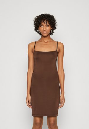 SLIP DRESS - Jersey dress - mole