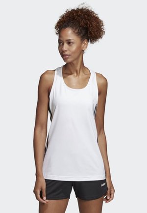 TANK - Koszulka sportowa - white/black