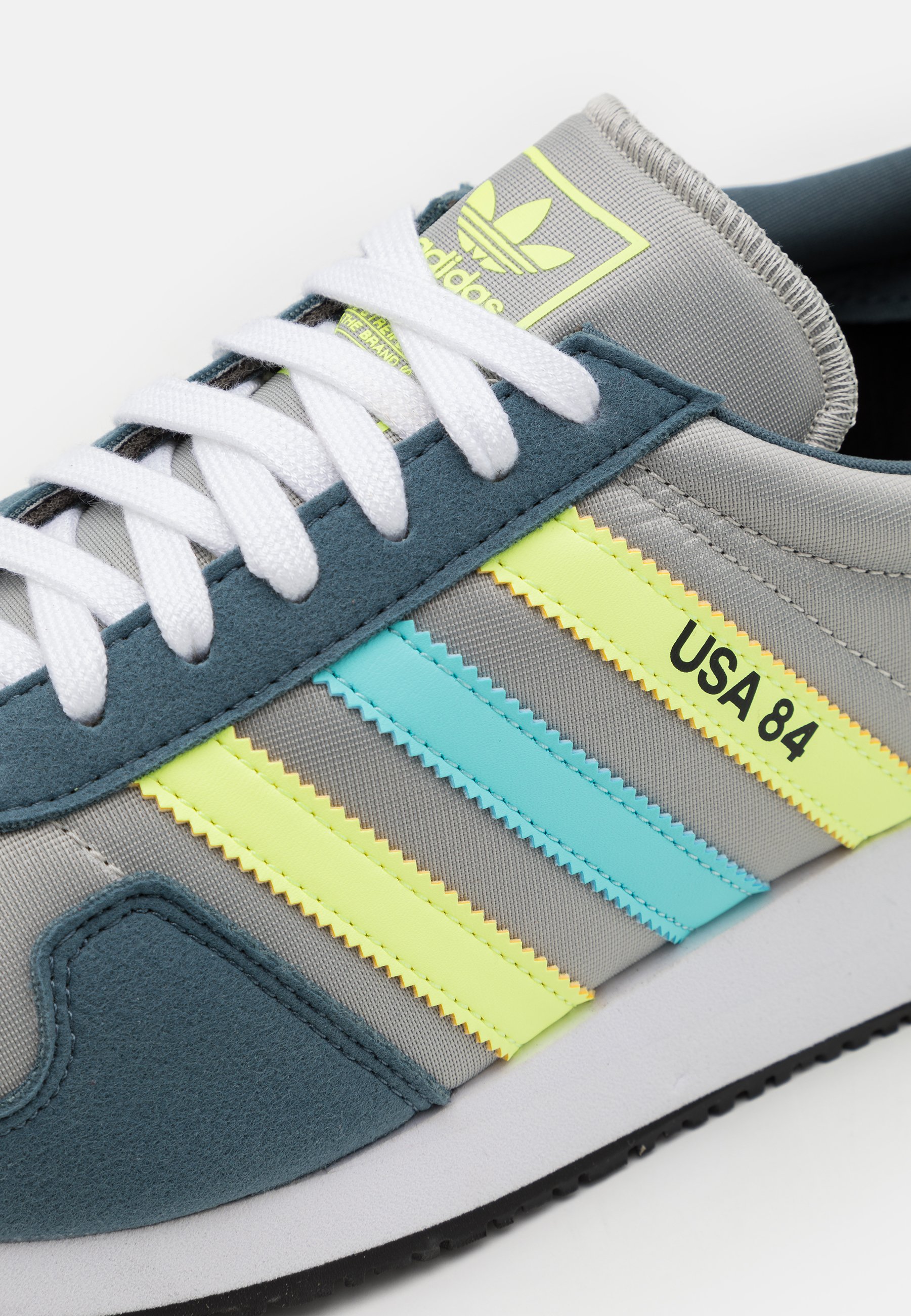 adidas grey and yellow trainers