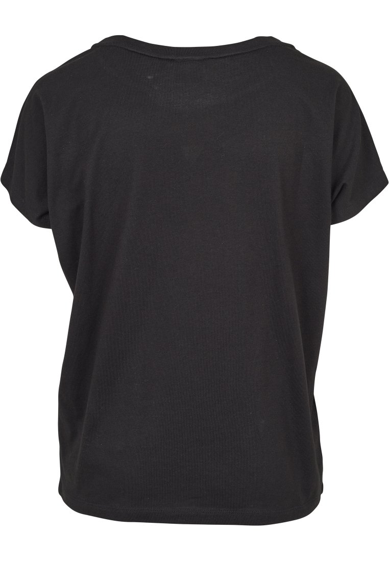 Damen T-Shirts | Urban Classics LADIES BASIC DROP SHOULDER T-Shirt basic black/schwarz - MH57321 Damen T-Shirts | Urban Classics LADIES BASIC DROP SHOULDER T-Shirt basic black/schwarz - MH57321