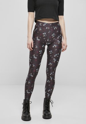 SOFT AOP - Leggings - Trousers - blackfloret