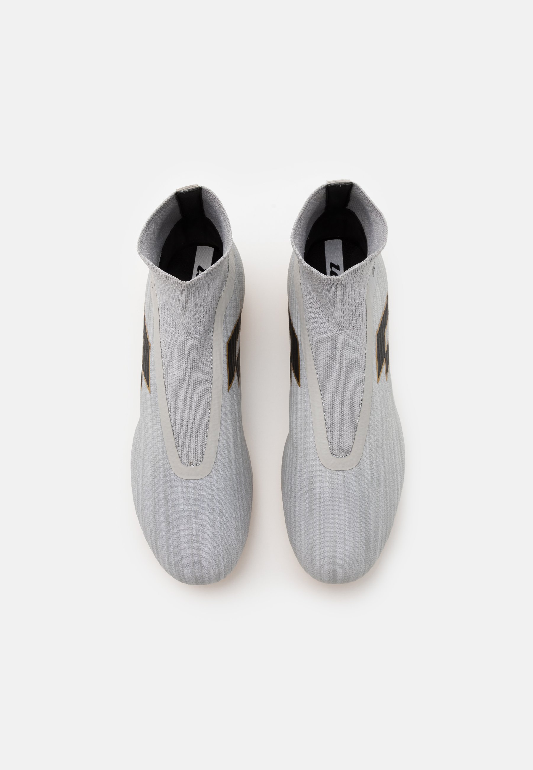 Lotto SOLISTA 300 GRAVITY FG - Voetbalschoenen met kunststof noppen - vapor  gray/all black/light platino/grijs - Zalando.be