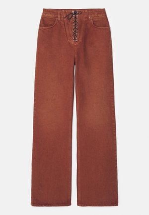 PANTALON - Straight leg jeans - brown