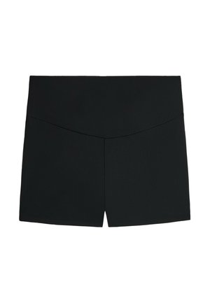OYSHO, COMFORTLUX HIGH-RISE 5CM HOT PANTS - Colanți de alergare scurți - black