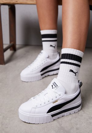 MAYZE - Sneakers - white/black