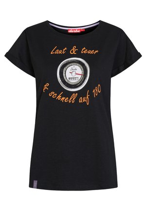 Print T-shirt - black