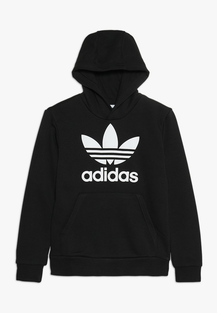 adidas Originals TREFOIL HOODIE UNISEX Kapucni black/white/fekete