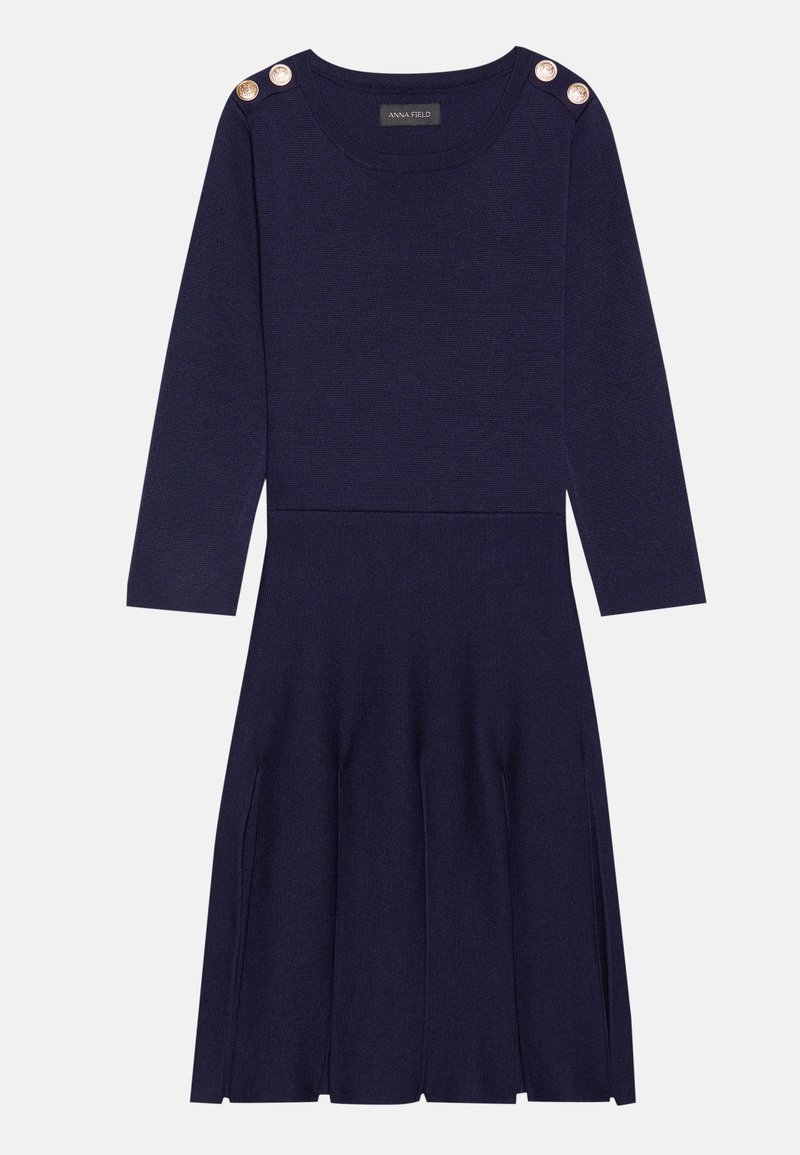 Anna Field Gebreide jurk donkerblauw Anna Field Gebreide jurk donkerblauw