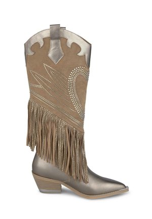 CON FLECOS - Stivali texani / biker - bronce