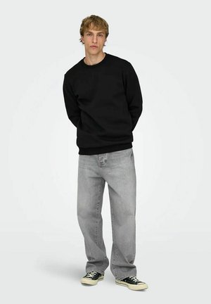 Only & Sons, ONLY  SONS HERREN PULLOVER ONSCERES 2 PACK - Sweatshirt - x grau  x schwarz