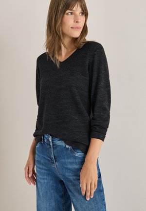 V-NECK - Pullover - schwarz