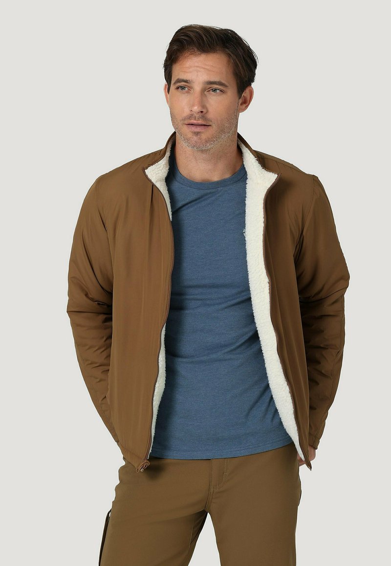 Wrangler SHERPA Fleece jacket light brown Zalando.de