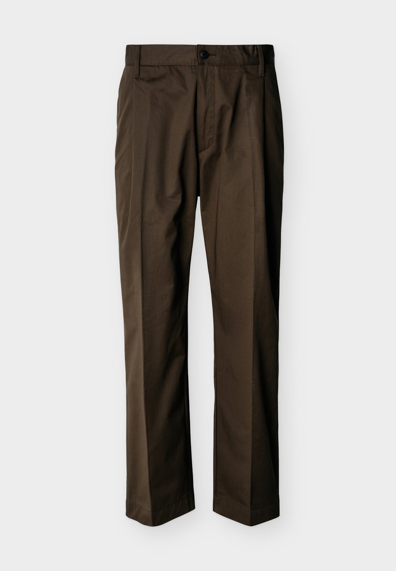 HUGO ROY - Pantalon classique - dark brown/marron - ZALANDO.FR
