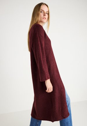 LONG CARDIGAN - Kardigán - tawny port