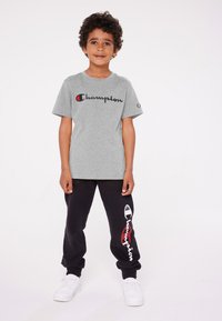 Champion ICONS CREWNECK LARGE LOGO - Camiseta estampada - grey