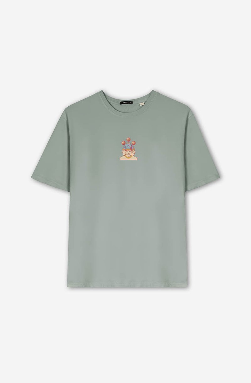 Kaotiko WASHED NAIROBI UNISEX - Apdrukāts T-krekls - light green