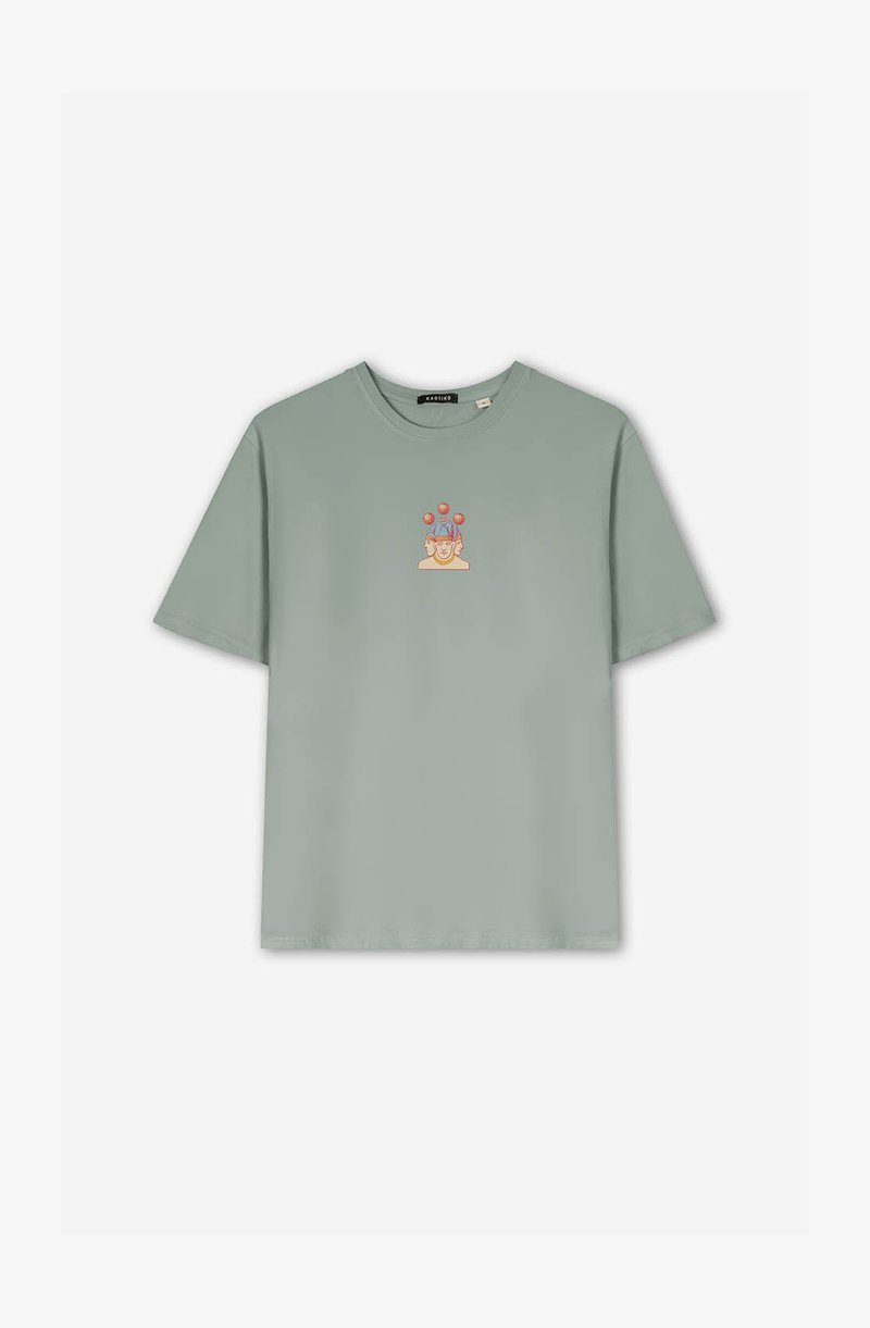 Kaotiko WASHED NAIROBI UNISEX - T-shirt print - light green